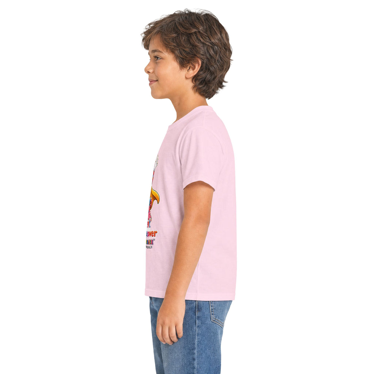 Panz™ Kids Softstyle Tee – "Different is My Superpower" Graphic | Smile Universe