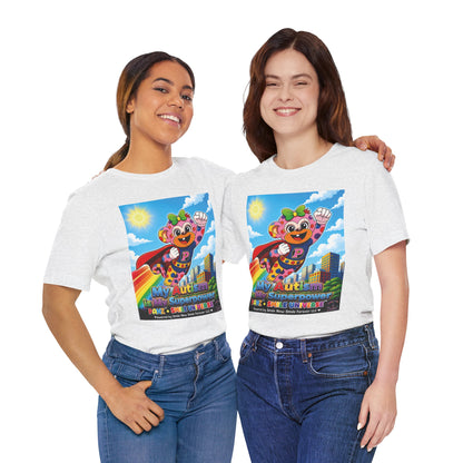 Panz™ Unisex Jersey Short Sleeve Tee – "My Autism is My Superpower" Graphic | Smile Universe Collection