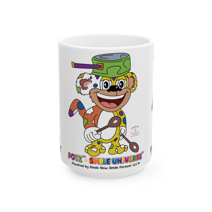 Potz™ Ceramic Mug – Playful Graphic Coffee Mug | Smile Universe Collection