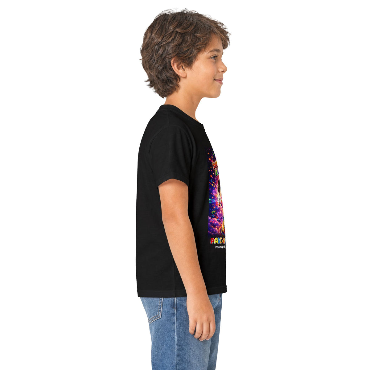 Panz™ Kids Softstyle Tee – "Differently Amazing & Loudly Autistic!" Graphic | Smile Universe Collection