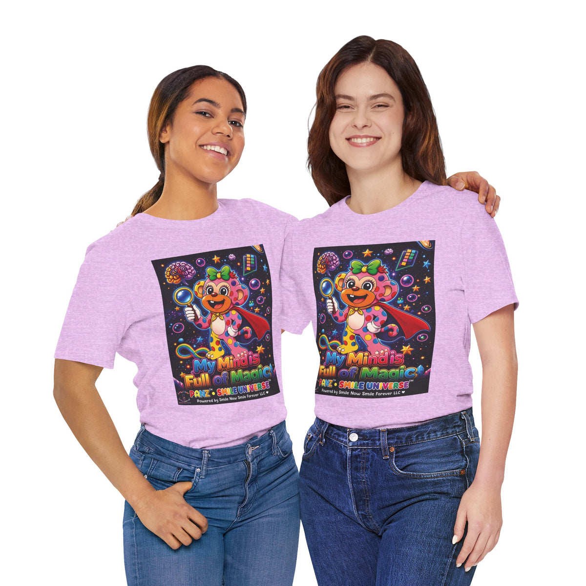 Panz™ Unisex Jersey Short Sleeve Tee – "My Mind is Full of Magic" Graphic | Smile Universe Collection