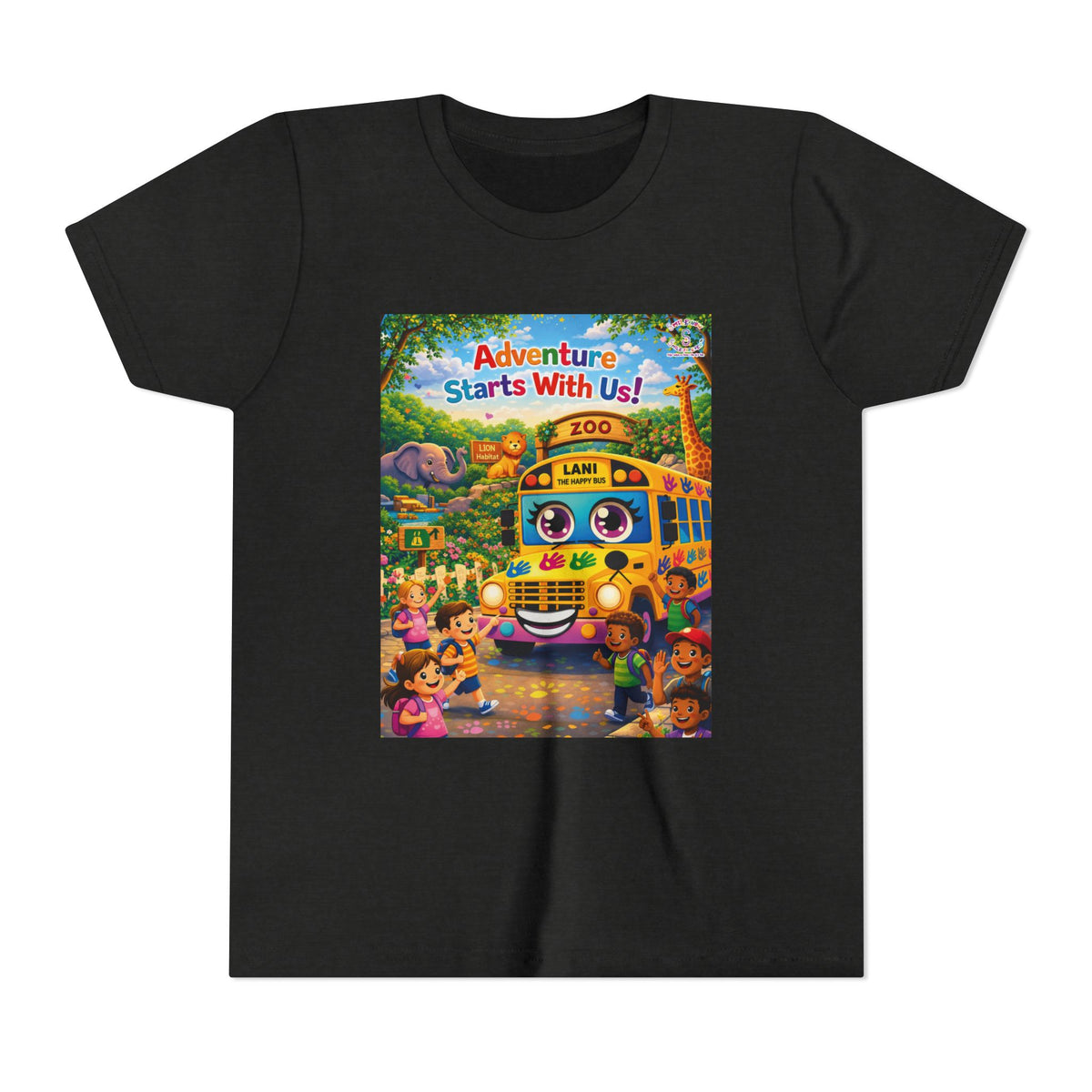 Lani™ Youth Short Sleeve Tee – "Adventure Starts With Us!" Graphic