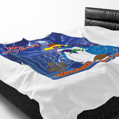 TuBz™ Velveteen Plush Blanket – "Fighting Causes 4 a Better Tomorrow" Graphic | Smile Universe Collection