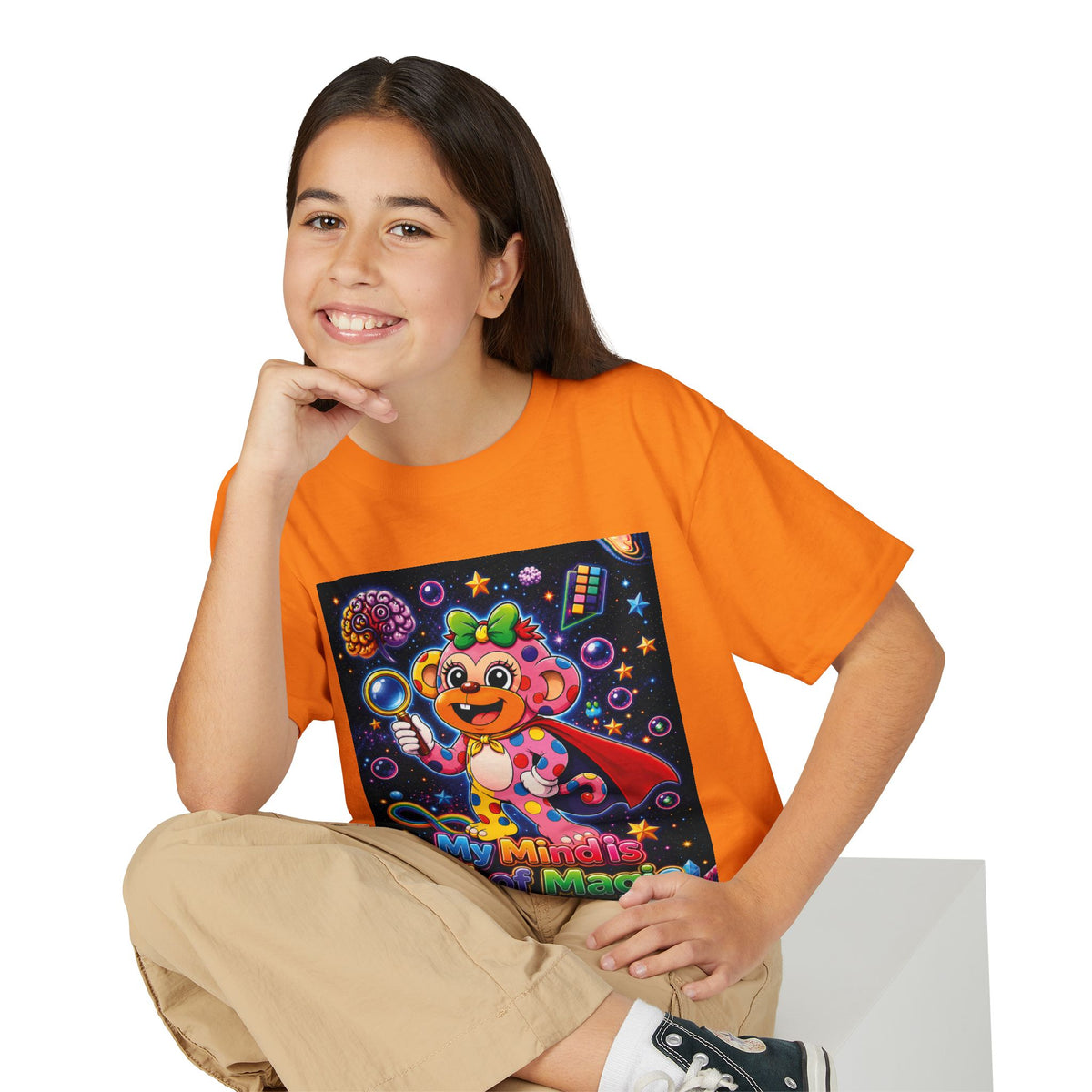 Panz™ Youth DryBlend® T-Shirt – "My Mind is Full of Magic" Graphic | Smile Universe Collection