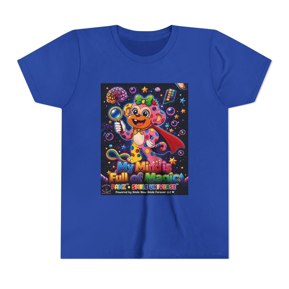 Panz™ Youth Short Sleeve Tee – "My Mind is Full of Magic" Graphic | Smile Universe Collection