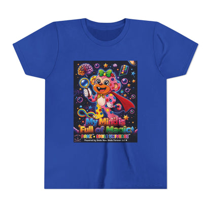 Panz™ Youth Short Sleeve Tee – "My Mind is Full of Magic" Graphic | Smile Universe Collection