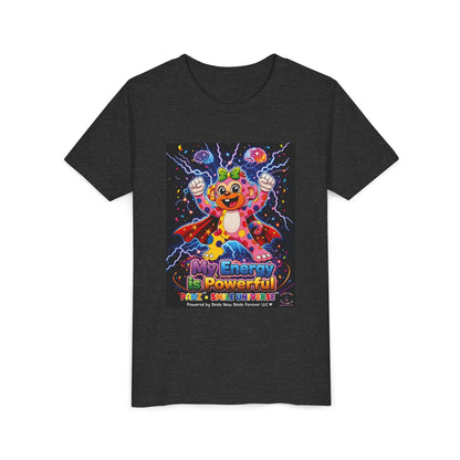 Panz™ Youth Short Sleeve Tee – "My Energy is Powerful" Graphic Tee | Smile Universe Collection