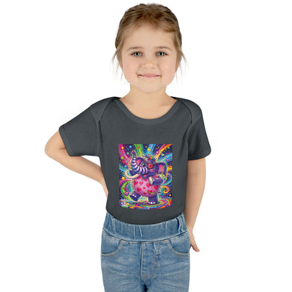 Piklez™ Infant Baby Rib Bodysuit – "Born to Celebrate!" Graphic | Smile Universe Collection