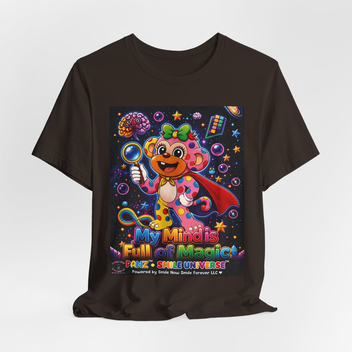Panz™ Unisex Jersey Short Sleeve Tee – "My Mind is Full of Magic" Graphic | Smile Universe Collection