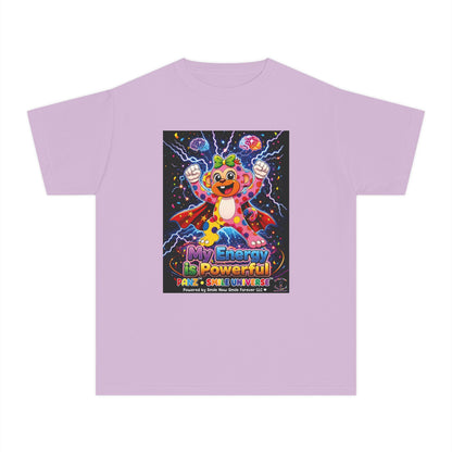 Panz™ Youth Midweight Tee – "My Energy is Powerful" Graphic Tee | Smile Universe Collection