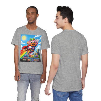Panz™ Unisex Jersey Short Sleeve Tee – "My Autism is My Superpower" Graphic | Smile Universe Collection