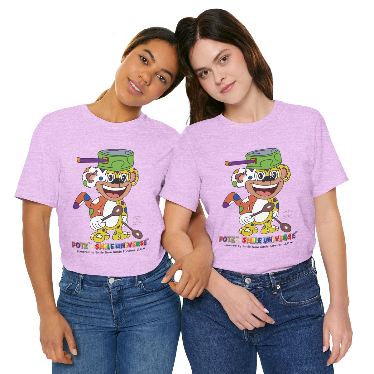 Potz™ Unisex Jersey Short Sleeve Tee – Playful Graphic Tee | Smile Universe Collection