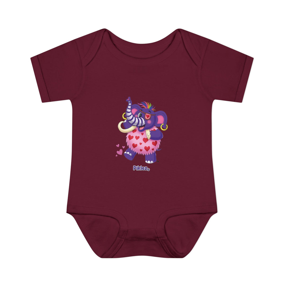 Piklez™ Infant Baby Rib Bodysuit – "Full of Love!" Graphic | Smile Universe Collection