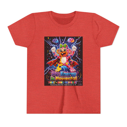 Panz™ Youth Short Sleeve Tee – "My Energy is Powerful" Graphic Tee | Smile Universe Collection