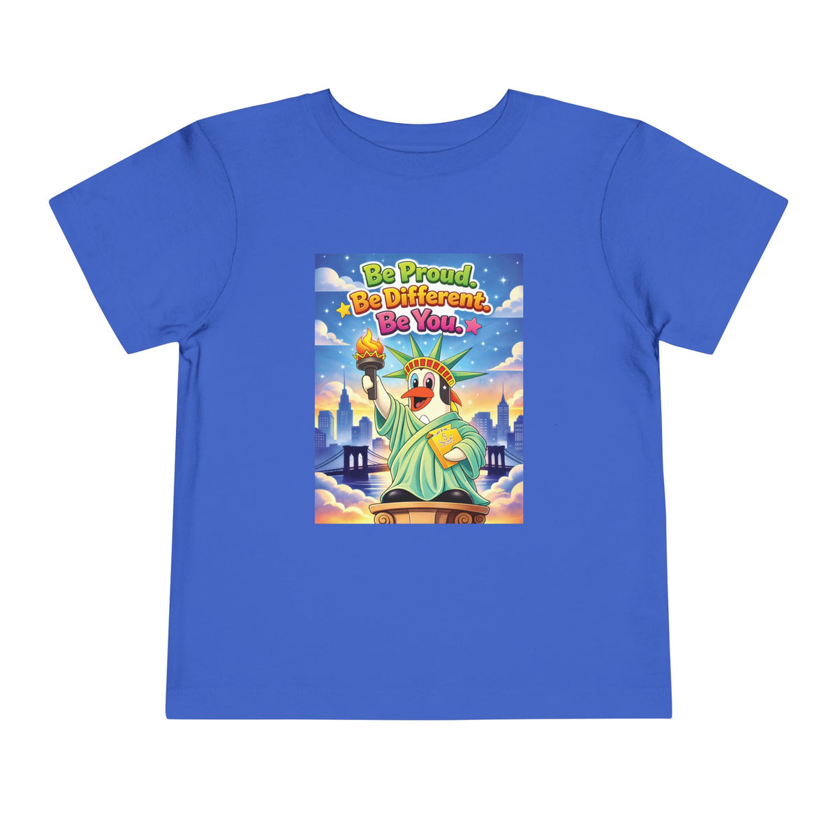 TuBz™ "Be Proud. Be Different. Be You." Toddler T- Shirt - Inspirational Kids Tee