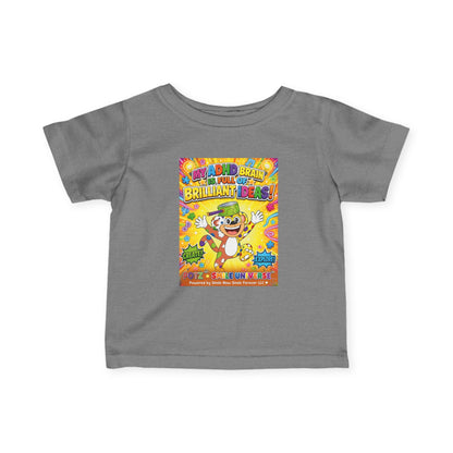 Potz™ Infant Fine Jersey Tee – "My ADHD Brain is Full of Brilliant Ideas!" Graphic Tee | Smile Universe Collection