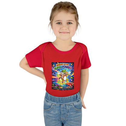 Potz™ Infant Baby Rib Bodysuit – "Energy is My Superpower!" Graphic Onesie | Smile Universe Collection