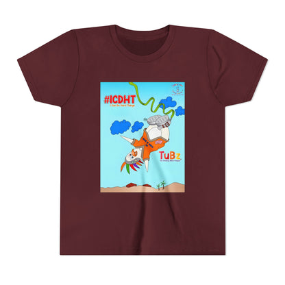 TuBz™ "I Can Do Hard Things" Youth T-Shirt - Motivational Kids Graphic Tee