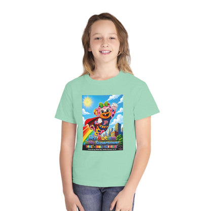 Panz™ Youth Midweight Tee – "My Autism is My Superpower" Graphic | Smile Universe Collection