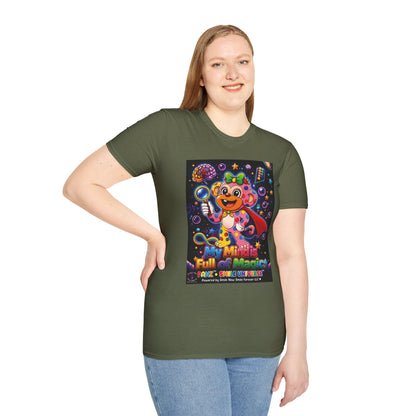 Panz™ Unisex Softstyle T-Shirt – "My Mind is Full of Magic" Graphic | Smile Universe Collection