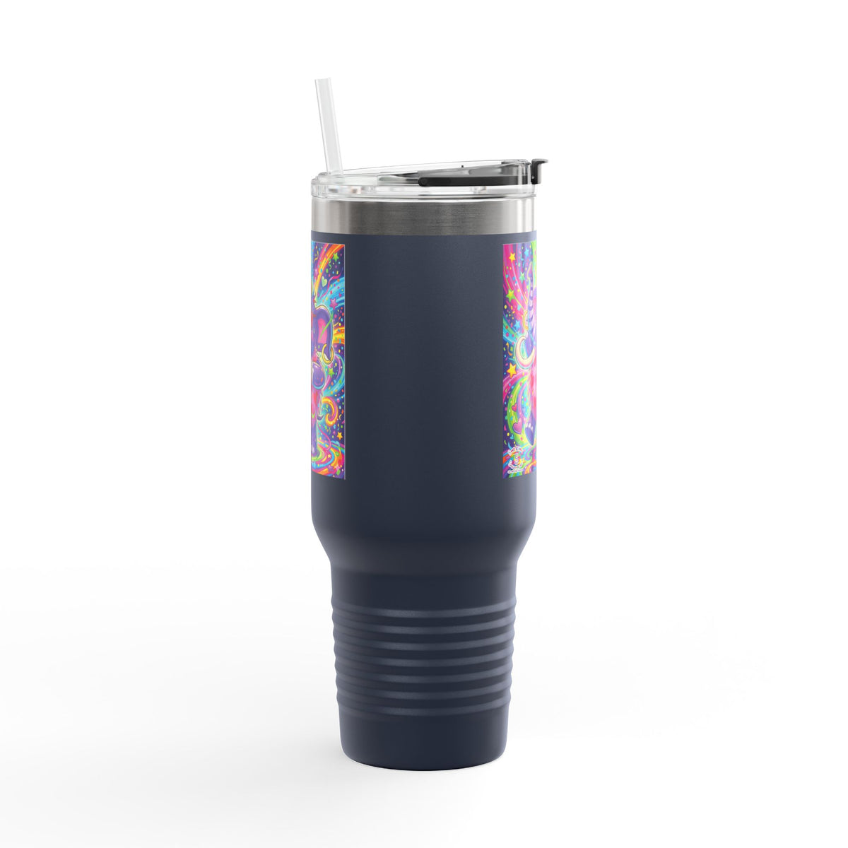 Piklez™ 40oz Insulated Travel Mug – "Born to Celebrate!" Graphic | Smile Universe Collection