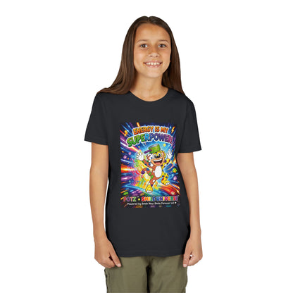 Potz™ Youth Short Sleeve Tee – "Energy is My Superpower!" Graphic Tee | Smile Universe Collection