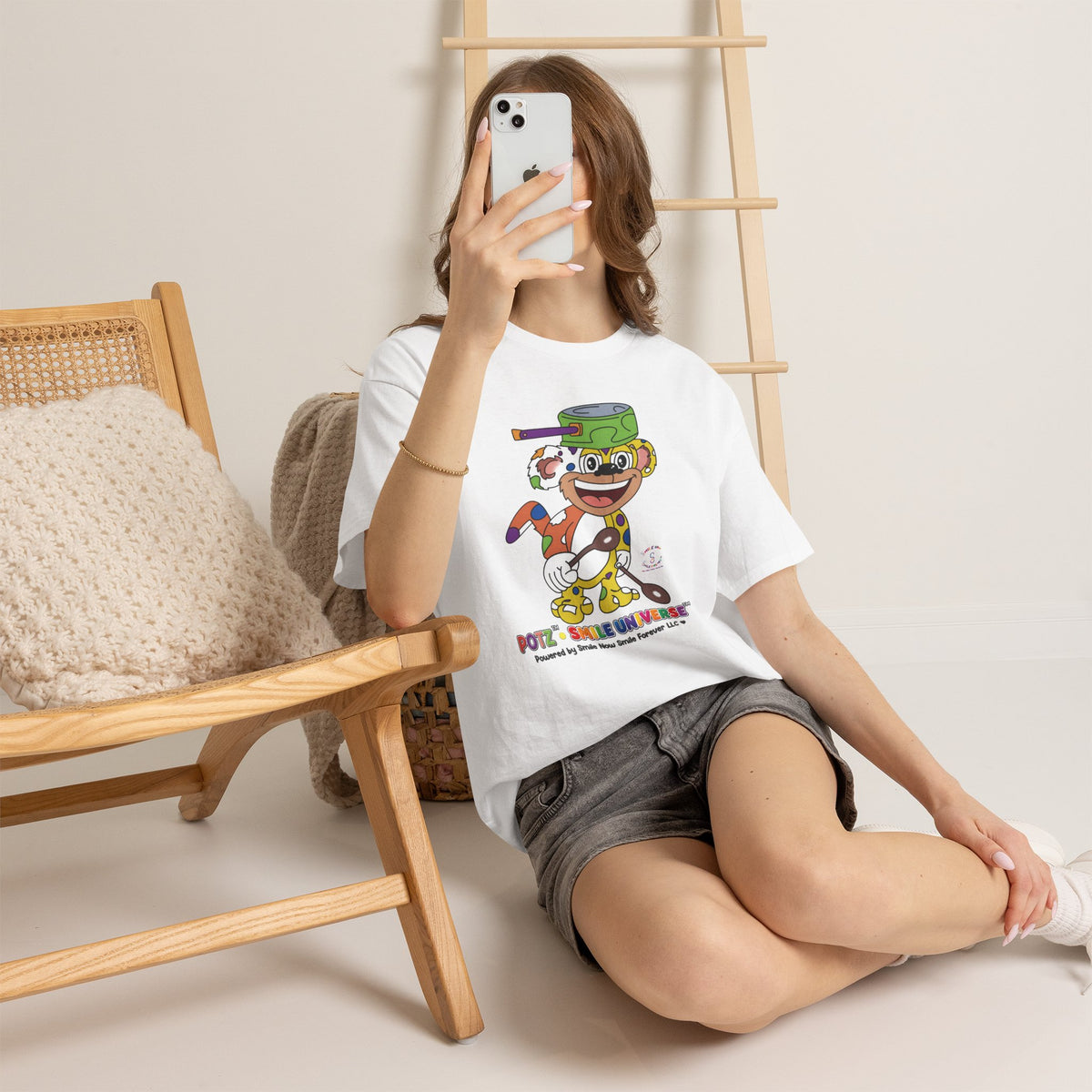 Potz™ Unisex Heavy Cotton™ Tee – Playful Graphic Tee | Smile Universe Collection