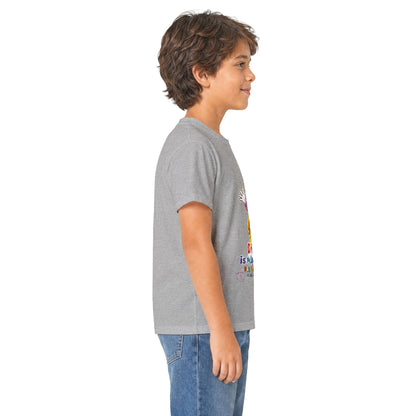Panz™ Kids Softstyle Tee – "Different is My Superpower" Graphic | Smile Universe