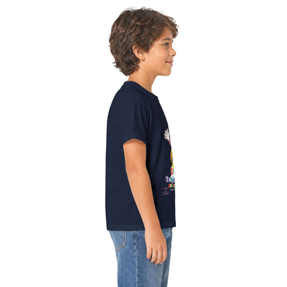 Panz™ Kids Softstyle Tee – "Different is My Superpower" Graphic | Smile Universe