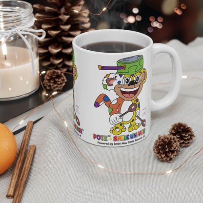 Potz™ Ceramic Mug – Playful Graphic Coffee Mug | Smile Universe Collection