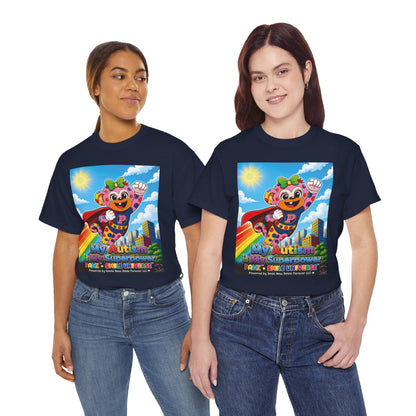 Panz™ Unisex Heavy Cotton™ Tee – "My Autism is My Superpower" Graphic | Smile Universe Collection