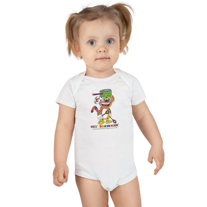 Potz™ Baby Short Sleeve Onesie® – Playful Graphic Bodysuit | Smile Universe Collection