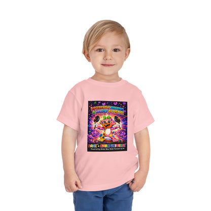 Panz™ Toddler Short Sleeve Tee – "Differently Amazing & Loudly Autistic!" Graphic | Smile Universe Collection