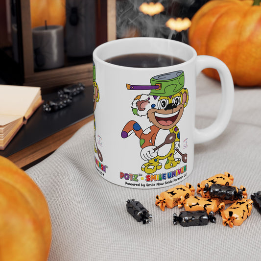 Potz™ Ceramic Mug – Playful Graphic Coffee Mug | Smile Universe Collection