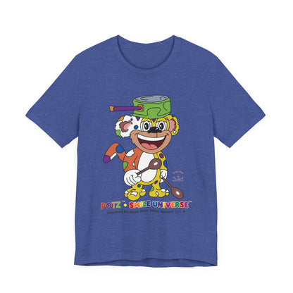Potz™ Unisex Jersey Short Sleeve Tee – Playful Graphic Tee | Smile Universe Collection