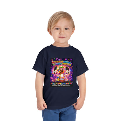 Panz™ Toddler Short Sleeve Tee – "Differently Amazing & Loudly Autistic!" Graphic | Smile Universe Collection