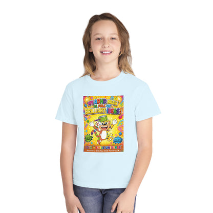 Potz™ Youth Midweight Tee – "My ADHD Brain is Full of Brilliant Ideas!" Graphic Tee | Smile Universe Collection
