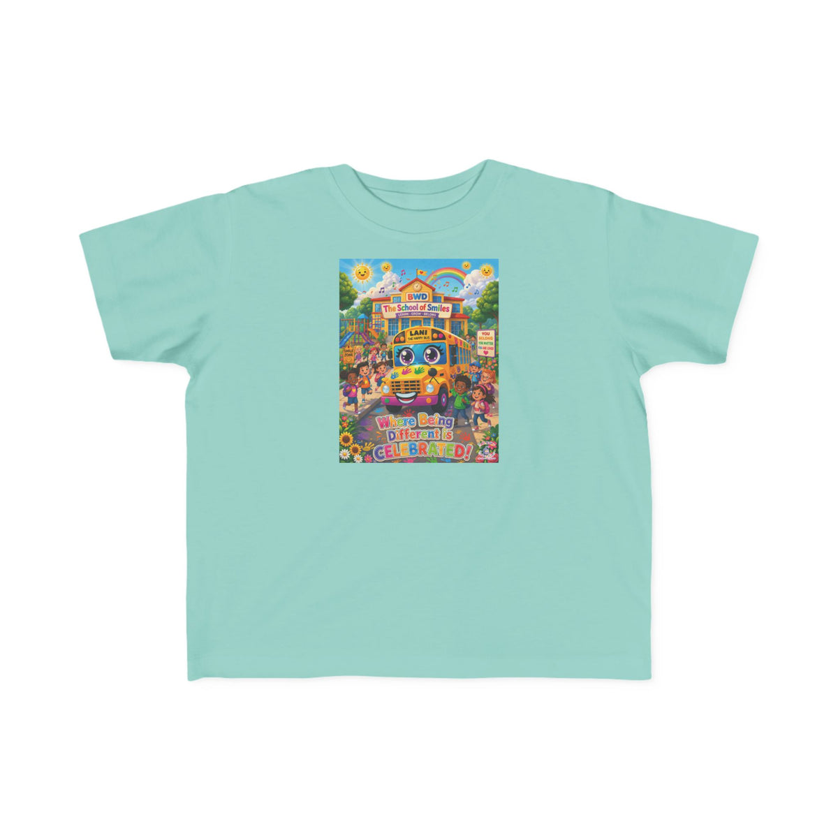 Lani™ Toddler's Fine Jersey Tee – "Where Being Different is CELEBRATED!" Graphic Shirt
