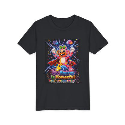 Panz™ Youth Short Sleeve Tee – "My Energy is Powerful" Graphic Tee | Smile Universe Collection