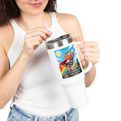 Panz™ 40oz Insulated Travel Mug – "My Autism is My Superpower" Graphic | Smile Universe Collection