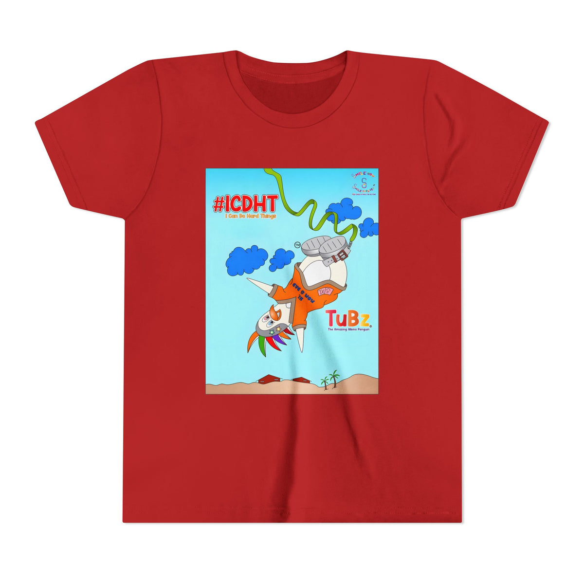 TuBz™ "I Can Do Hard Things" Youth T-Shirt - Motivational Kids Graphic Tee