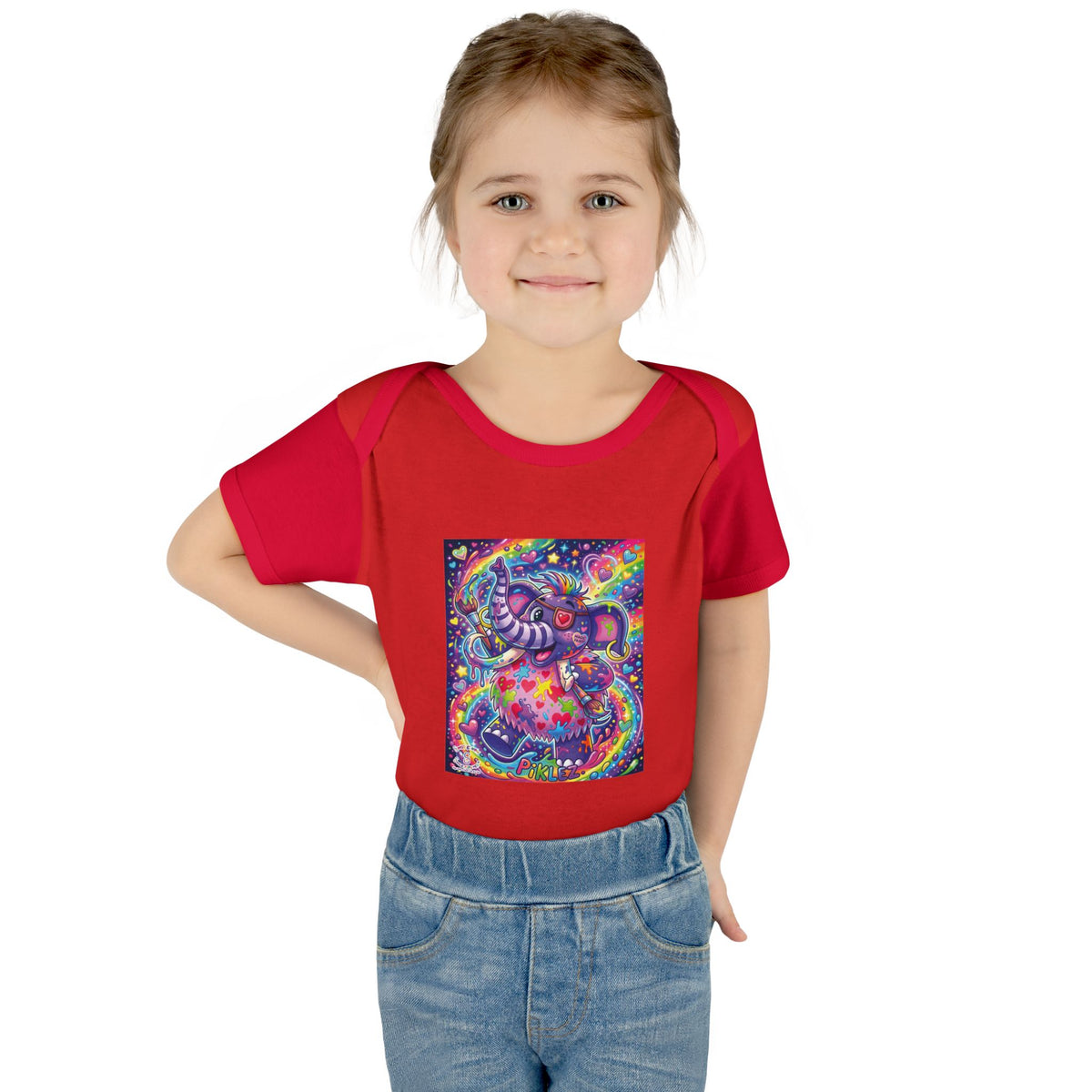 Piklez™ Infant Baby Rib Bodysuit – "Magic Paint!" Graphic | Smile Universe Collection
