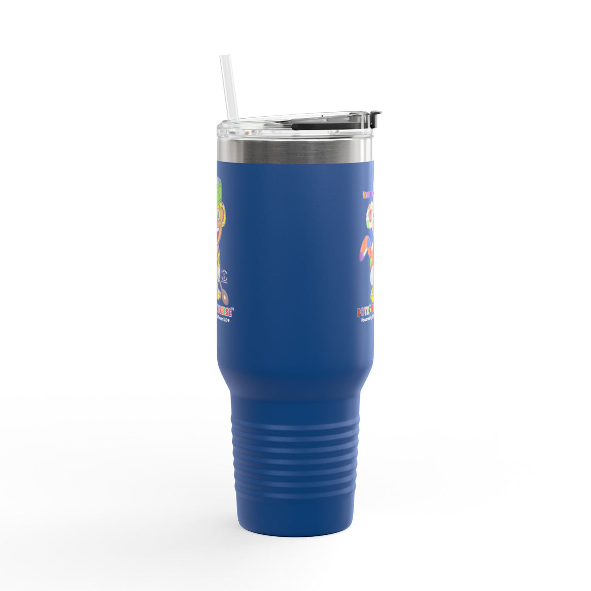 Potz™ Insulated Travel Mug 40oz – Playful Graphic Tumbler | Smile Universe Collection