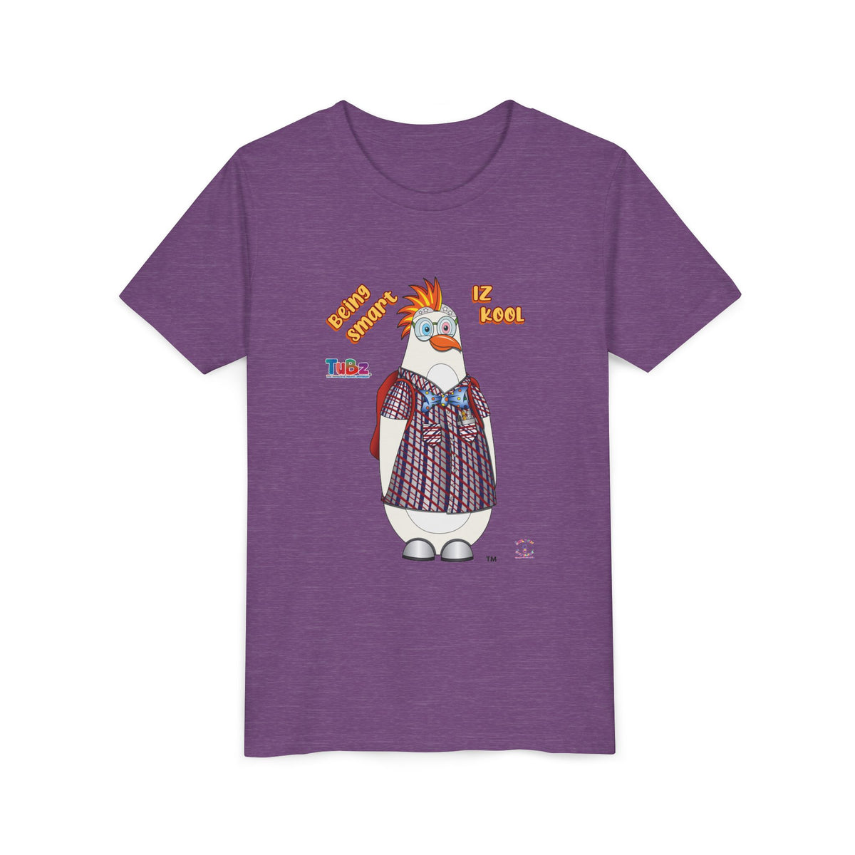 TuBz™ "Being Smart Iz Kool" Youth Graphic T-Shirt - Educational Kids Tee | TuBz4Kidz