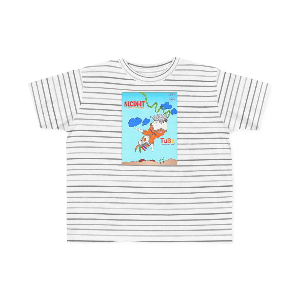 TuBz™ "I Can Do Hard Things" Toddler T-Shirt | Toddler's Fine Jersey Tee  - Positive Kids Graphic Tee