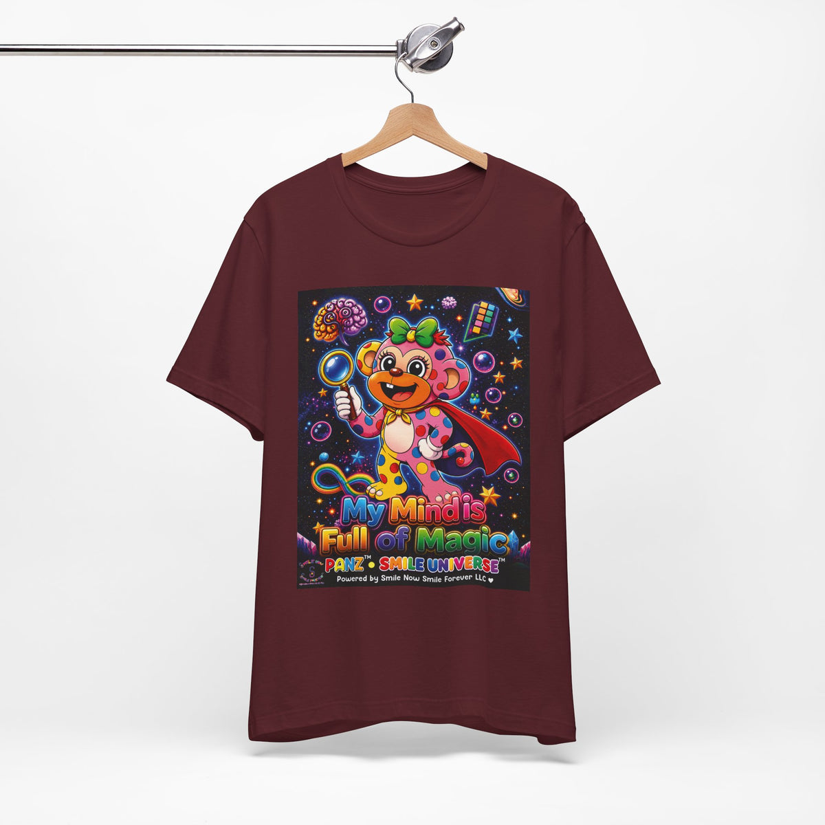 Panz™ Unisex Jersey Short Sleeve Tee – "My Mind is Full of Magic" Graphic | Smile Universe Collection
