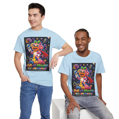 Panz™ Unisex Heavy Cotton™ Tee – "My Mind is Full of Magic" Graphic | Smile Universe Collection