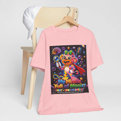 Panz™ Unisex Jersey Short Sleeve Tee – "My Mind is Full of Magic" Graphic | Smile Universe Collection