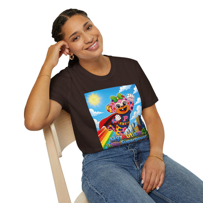 Panz™ Unisex Softstyle T-Shirt – "My Autism is My Superpower" Graphic | Smile Universe Collection