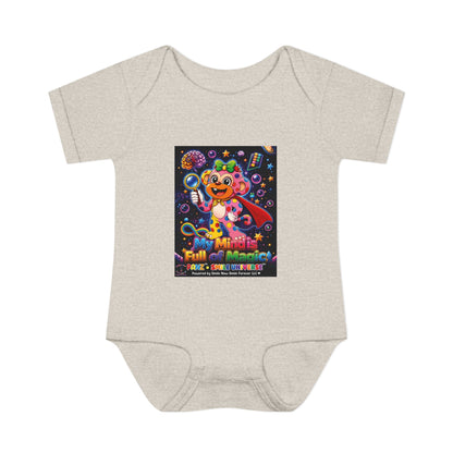 Panz™ Infant Baby Rib Bodysuit – "My Mind is Full of Magic" Graphic | Smile Universe Collection